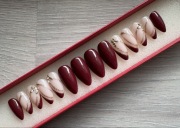 Ręcznie malowane sztuczne paznokcie,press on nails