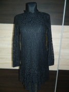 Sinsay czarna koronkowa sukienka roz S