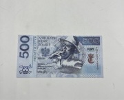Banknot kolekcjonerski TEDE wielkie jol PLNY 500