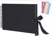 Nowy kreatywny album photo scrapbooking 60 stron czarny + extra album
