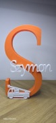 Litera Literka 3D druk 3D Imie Szymon Prezent