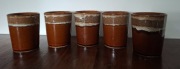Kubki Mirostowice ceramika PRL 5 szt. W cenie wszystkie sygnowane