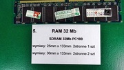 PAMIĘĆ RAM 32 Mb SDRAM PC100 DIMM moduł do komputerów PC