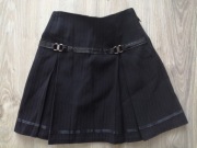 Spódniczka 122 128 czarna plisowana elegancka rozpoczęcie roku