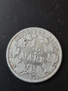 Niemcy 1/2 marki 1905 rok ( G)