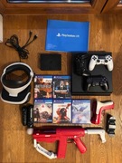 PS4 Pro + VR  + 3 Pady + 2 Move + Kamera + Gry
