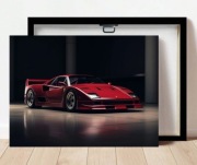 Obraz Ferrari F40 – Ikona Motoryzacji w Stylowej Oprawie 30cmx40cm