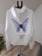 Biała oversized hoodie bluza z kapturem Hoodie Metamorphose V.2