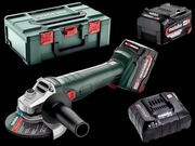 Szlifierka kątowa Metabo W 18 L 9-125 Quick + 2xAku 5,2Ah PLUS BOX