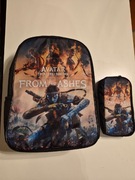 Plecak druk 3D zestaw 2 części z filmu Avatar Fire and Ash kolor czarny 