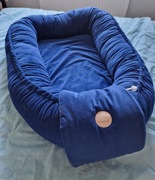 Kokon niemowlęcy Mulinek duży velvet granatowy