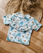 Bluzka dziewczęca w stokrotki 