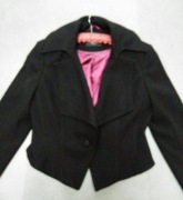 Lana BIU taliowany krótki czarny płaszczyk 44/16