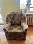 Fotel / Fotele tapicerowane vintage uszak