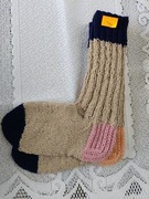 Skarpetki dziergane na drutach 