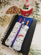 Organizer na gumce na notatnik/telefon handmade motyw Boże Narodzenie 