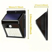 Lampa solarna LED z czujnikiem ruchu PIR IP65 ogród garaż zewnętrzna