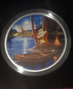 Kanada 30 dolarów Ag999 2oz - Srebrna Moneta Księżycowa Noc 2015