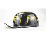 Kask retro, czapka z daszkiem, Harley, Lucky 13 Orzeszek.