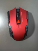 NOWA Mysz bezprzewodowa 2.4GHz USB – do laptopa i PC | Czerwona