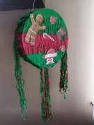 Zestaw piniata święta choinka piernik prezent+kij 