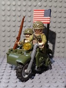 Motor Amerykański USA woIskowy do Minifigurek lego żołnierze 