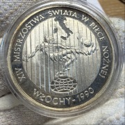 20 000zł 1989 XIV Mistrzostwa świata Włochy