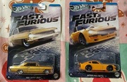 Hot wheels Fast & Furious dwa auta Datsun 240Z i Chevy Nova 1966