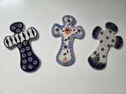 Krzyżyk, krzyż  zawieszka ceramika bolesławiecka 