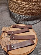 Breloki personalizowane, skóra bydlęca, handmade