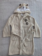 Brązowy pluszowy szlafrok z kapturem miś Youngstyle 122 - 128