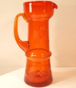 PRL Wazon Dzban Czesław Zuber Huta Barbara (Szlifowany UNIKAT) wys. 27