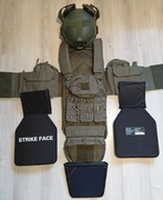 Kamizelka kuloodporna NIJ IV + hełm High Cut NIJ IIIA (NIE ATRAPY!)