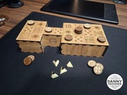 Gra planszowa: Królewska gra z Ur - Starożytna gra, material: Sklejka + HDF