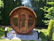 Sauna ogrodowa parowa mokra.