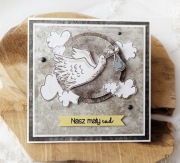 Kartka na narodziny dziecka, handmade,