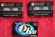 Kasety  /kaseta magnetofonowa BASF 2szt.+ maxel SQ 3szt. + fuji 1szt.