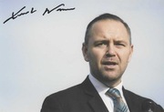 Prezydent Rzeczypospolitej Polskiej Karol Nawrocki - zdjęcie z autografem