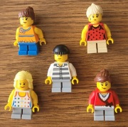 LEGO minifigurka ludzik girl boy child x5