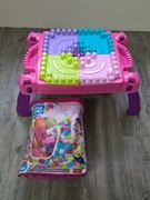 Mega zestaw klocki stolik Mega Blocks buduj Fisher Price