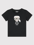Karl Lagerfeld czarny t-shirt z logo