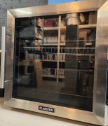 MAŁA LODÓWKA MINI CHŁODZIARKA MINIBAR KLARSTEIN LED 50CM 47L INOX Czarna