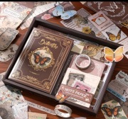 Zestaw Luksusowego Papieru do Rękodzieła z Motywem Motyli