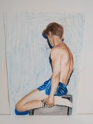 Portret chłopaka – pastele – rysunek artystyczny A5