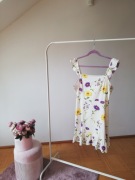 sukienka letnia z lnu M nowa biała w kwiaty Cropp