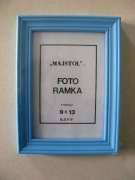 Ramka 9 x 13 cm niebieska nowa