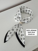 Elegancka Apaszka jedwabna 53x53 cm - Stylowa i uniwersalna!