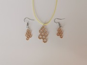 Komplet NATURA ażurowy EKO wzór 3d NOWOŚĆ– MIÓD