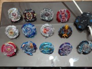 Duży zestaw Beyblade Burst x 13 + wyrzutnia