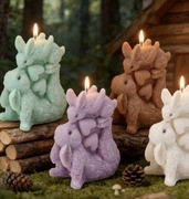 KRÓLIKI SERDUSZKA forma silikonowa 10.2*8.3 do Świec Wosku Odlewów Mydła 